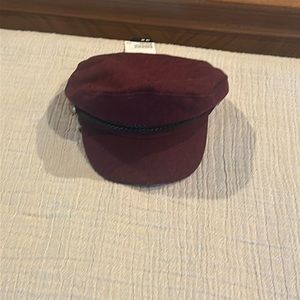 Newsboy women’s burgundy hat. Brand new